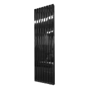 G-Rad Matt Black Double Flat Panel Vertical Radiator - (H) 1800 x (W) 544mm