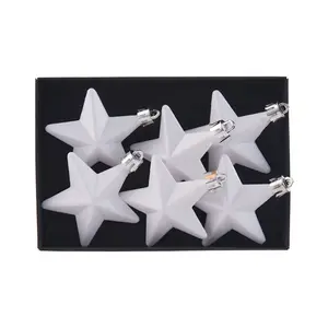 Star Christmas Tree Topper (Set of 6) White