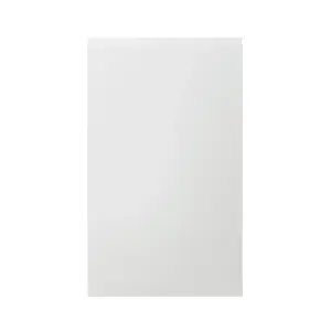 GoodHome Garcinia Integrated handle Gloss white 50:50 Larder Cabinet door (W)600mm (H)1001mm (T)19mm