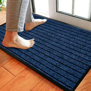 Nakale Halway Kitchen Doormat Blue / Rectangle W60 x L180 cm