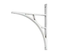 Satin Chrome Tyne Shelf Bracket (260mm x 200mm)