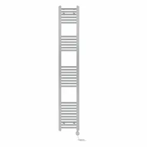 Right Radiators Prefilled Thermostatic Electric Heated Towel Rail Straight Ladder Warmer Rads - Chrome 1800x300 mm