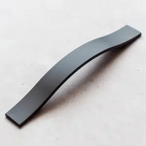 160mm Dark Grey Cabinet Handle Gun Metal Titanium Strap Kitchen Cupboard Door Drawer Pull Bathroom Bedroom Furniture Replacement