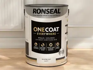 Ronseal KCB.7015103.12604.81 One Coat Everywhere Interior Winter Sky Matt 5 litre RSLOCEWSM5L