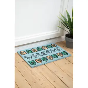 Interiors by Premier Welcome Home Light Green Doormat