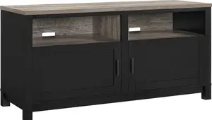 Carver TV-Stand with Storage Black