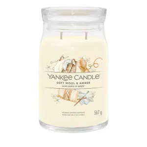 Yankee Candle Signature Large Jar Soft Wool Amber