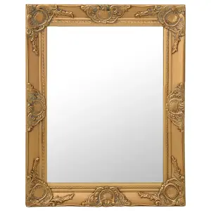 Berkfield Wall Mirror Baroque Style 50x60 cm Gold