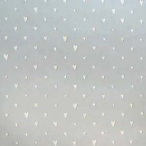 Galerie Great Kids Light Blue Smooth Glitter Hearts Wallpaper Roll