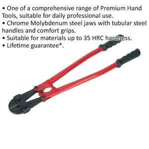 600mm Bolt Cropper with 10mm Jaw Capacity and Comfort Rubber Grips