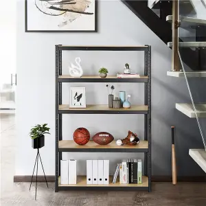 Yaheetech 5 Tier Adjustable Storage Shelf Black