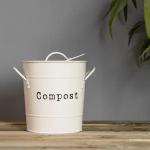 Harbour Housewares - Vintage Metal Kitchen Compost Bin