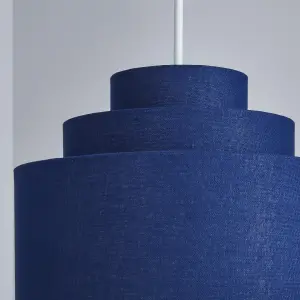 Inlight Palma Navy Tiered Lamp shade (D)30cm