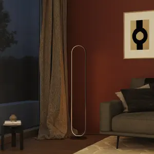 GoodHome Papua Gloss LED Floor lamp