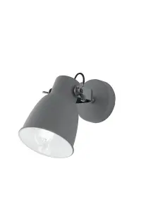 Luminosa Legend Wall Reading Task Light, Grey, White, Nickel, E27