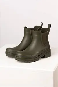 Rydale Ladies Short Wellies - Ripon - Olive 6