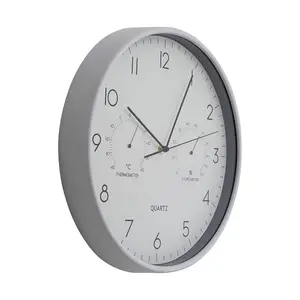 Interiors by Premier Elko Wall Clock with Temp And Humidity Dial