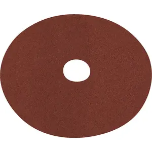 25 Pack of 125mm Fibre Backed Sanding Discs - 60 Grit Aluminium Oxide for Wood and Metal