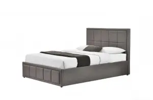 Birlea Hannover Double Ottoman Bed Grey