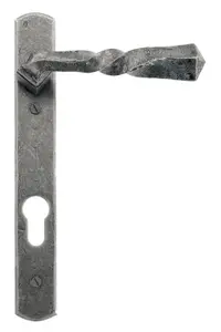 From The Anvil Pewter Narrow Lever Espag. Lock Set