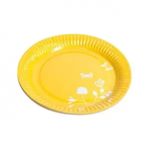 Amscan Paper Butterflies Party Plates (Pack of 8) Yellow (One Size)