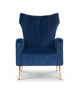 Velvet Blue Talia Accent Chair