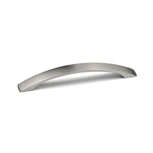 160mm Brushed Nickel Cabinet Handle Grey Bow Cupboard Door Drawer Pull Bedroom Bathroom Furniture Replacement Upcycle