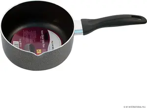 New 16cm Non Stick Milk Pan Cookware Black Stir Kitchen Saucepan Cooking