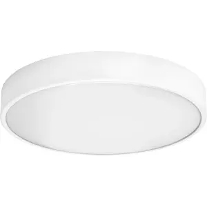 Luceco Eco Decorative Round Bulkhead Light, Colour Change 1350lm White