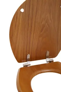 Maison by Premier Brooks Light Oak Toilet Seat