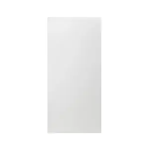 GoodHome Garcinia Integrated handle Gloss white 70:30 Larder Cabinet door (W)600mm (H)1287mm (T)19mm