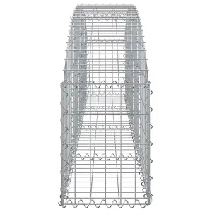 Berkfield Arched Gabion Basket 200x30x40/60 cm Galvanised Iron