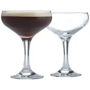 Set of 6 Entertain Cocktail Saucer Glasses