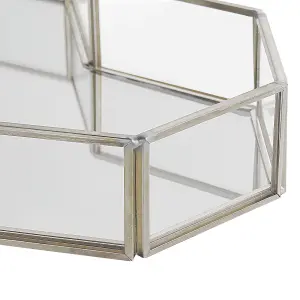 Beliani Glam Tray PONTIVY Mirrored Silver