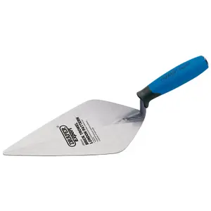 Draper Soft Grip Stainless Steel London Pattern Brick Trowel, 275mm 82148