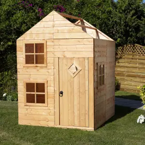 Shire 5x5 ft Croft Whitewood pine Playhouse - Assembly service included