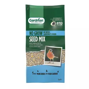 Gardman No Grow Wild Bird Seed Mix - 2kg