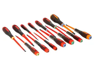 Bahco BE-9872 ERGO Screwdriver Set - 14 Piece Precision Tool Kit