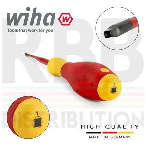 Wiha Screwdriver Square Scrulox Robertson Electrician 1000v VDE SlimFix 35504