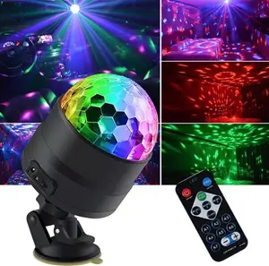 Disco Ball Light Party Lights Dj Disco Lights, Led Mini Colors Stage Lights Sound Activated Automatic, Strobe Light Halloween Christmas Decoration