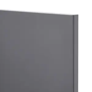 GoodHome Stevia Gloss anthracite Slab Tall wall Cabinet door (W)400mm (H)895mm (T)18mm