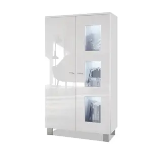 Display Cabinet White/White / Without