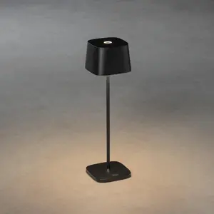 Indoor Outdoor Rechargeable Cordless Table Lamp Black