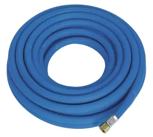 Sealey Air Hose 10m x 8mm with 1/4"BSP Unions Extra-Heavy-Duty