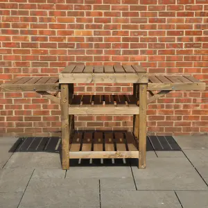 Waltons Pressure Treated BBQ Pizza Oven Outdoor Table