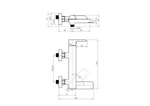 Hommix Rubineta ULTRA-10 Black Bathroom Mixer & Shower