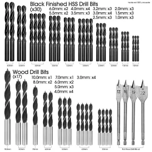 Terratek Drill Bit Multi Tool Set 246pc Multi-Purpose Screwdriver Bits & Carry Case