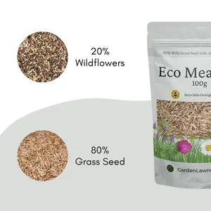 Eco Meadow - Grass & Wildflower SeedsMix 100g (20m²)