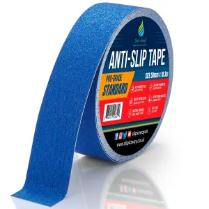 Non Slip Tape Roll Pro Standard Grade -Indoor/Outdoor Use by Slips Away - Blue 50mm x 18m