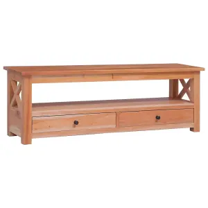 Berkfield TV Cabinet 120x30x40 cm Solid Mahogany Wood